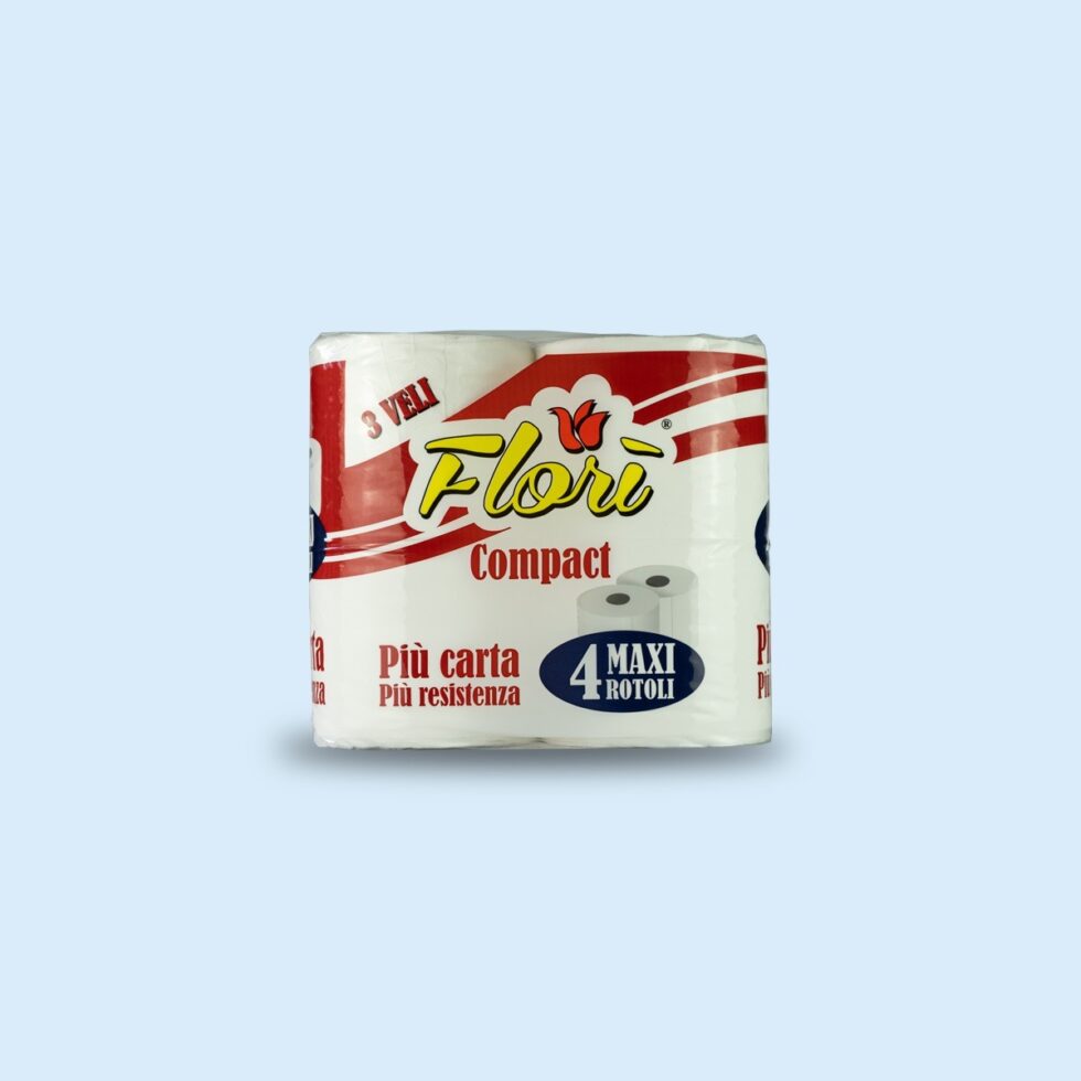 FLORI' CARTA IGIENICA COMPACT 3V 4 RT X 10 CF