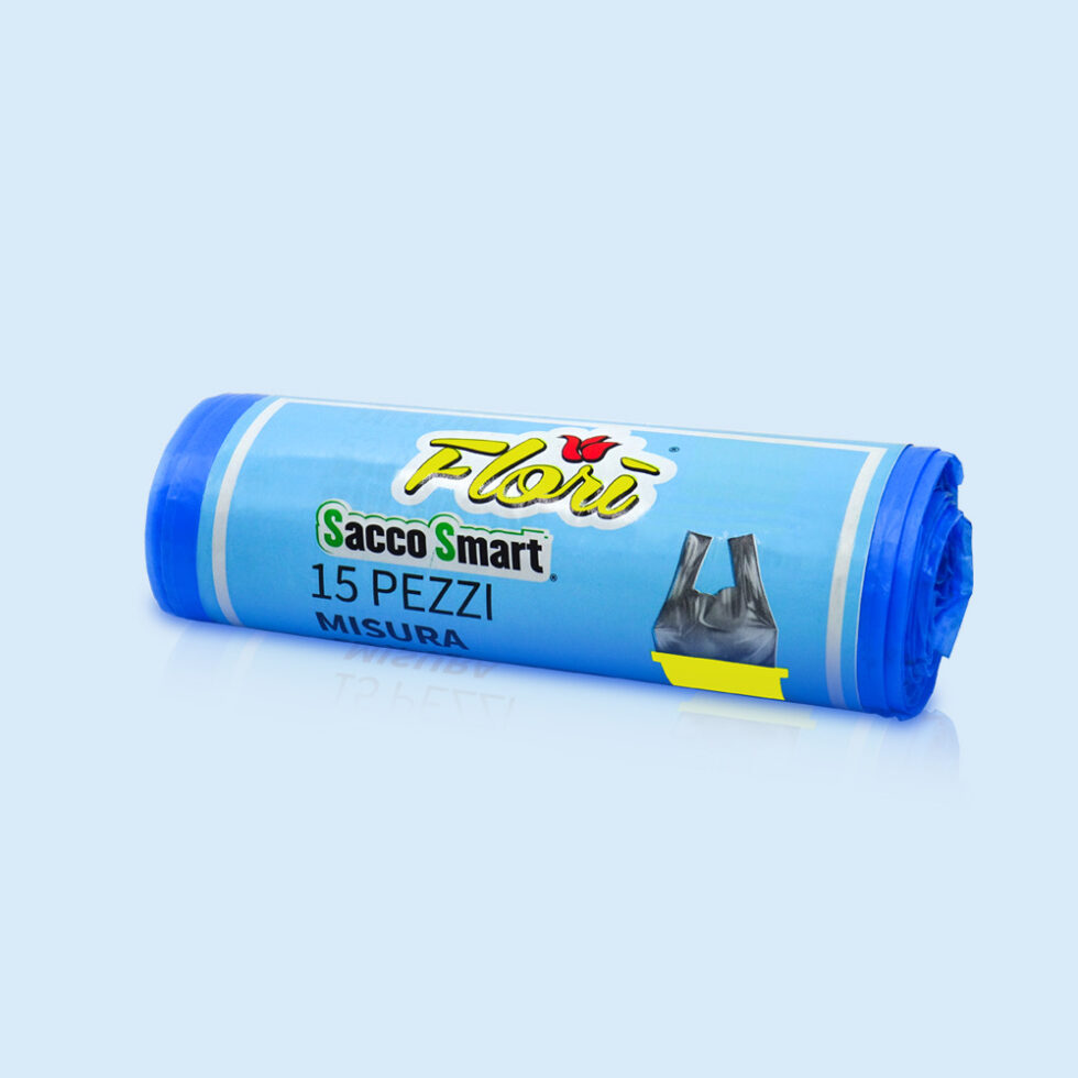 FLORI' SACCO SMART PATTUMIERA 52X65 X 15 PZ X 50 CF AZZURRO