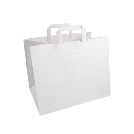 BUSTE IN CARTA TAKE AWAY BIANCHE 32+21x27 X 100 PZ