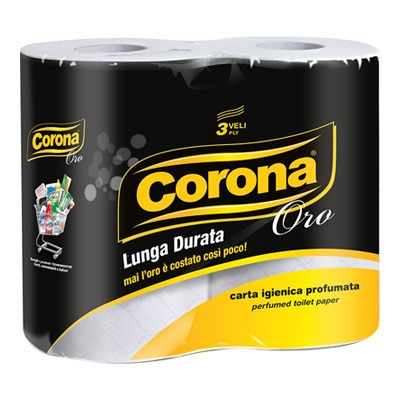 CORONA CARTA IGIENICA ORO 4 ROTOLI X 15 CF