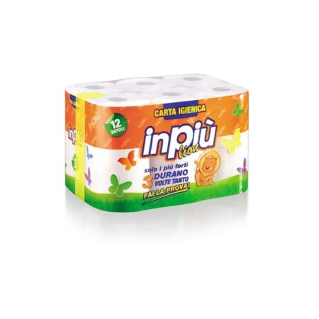 IN PIU' CARTA IGIENICA 12 ROTOLI X 4 CF
