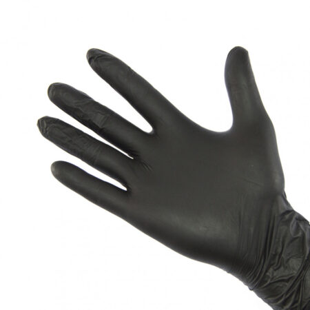 GUANTI NITRILE NERI X 100 PZ MISURA S