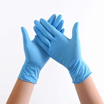 GUANTI NITRILE BLU X 100 PZ MISURA M