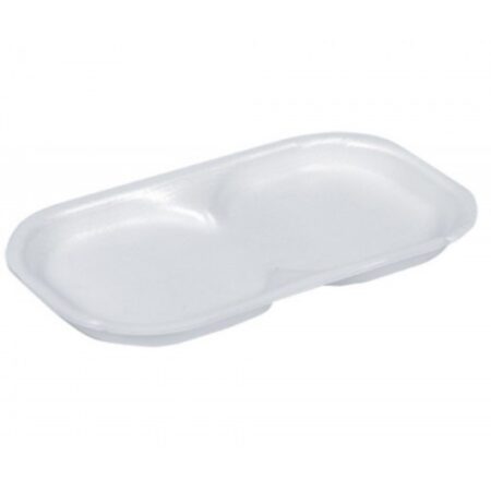 VASCHETTE POLISTIROLO BIANCO 86 X 2 HAMBURGER X 720 PZ