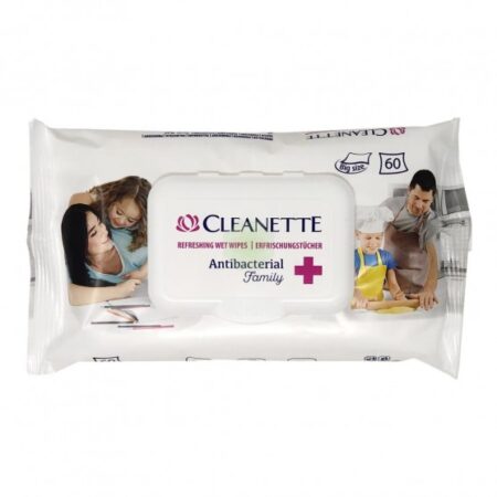 CLEANETTE SALVIETTINE ANTIBATTERICHE CON TAPPO X 60 PZ