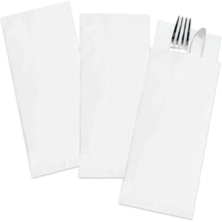 SACCHETTI PORTA POSATE BIANCO X 500 PZ