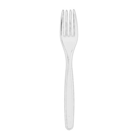 FORCHETTE TRASPARENTI 100 PZ X 10 CF RIUTILIZZABILI