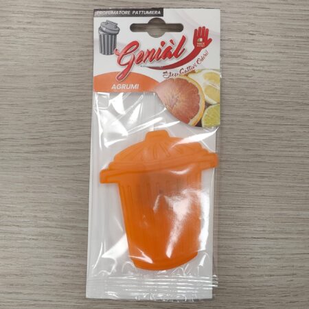 GENIAL PROFUMATORE PATTUMIERA CLIP ARANCIO AGRUMI X 12 PZ