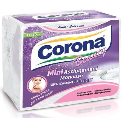 CORONA ASCIUGAMANI MONOUSO BEAUTY MINI X 20 CF