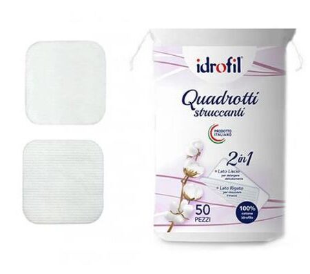 IDROFIL QUADROTTI STRUCCANTI 50 PZ X 24 CF