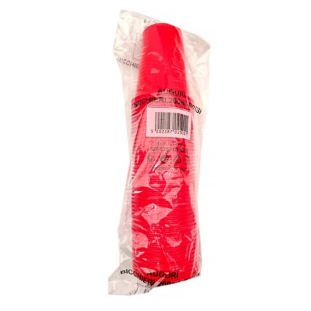 LARIPLAST BICCHIERI ROSSI 200 CC 50 PZ X 60 CF