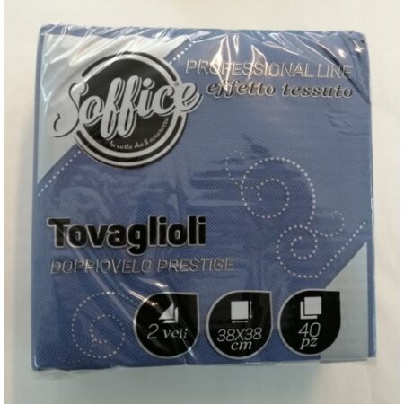 SOFFICE TOVAGLIOLI 38X38 BLU NOTTE X 40 PZ X 18 CF