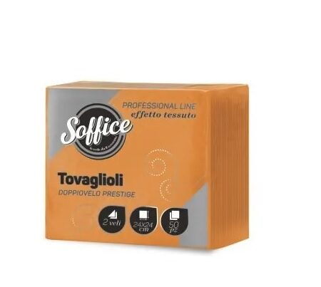 SOFFICE TOVAGLIOLI 38X38 ARANCIONE  X 40 PZ X 18 CF
