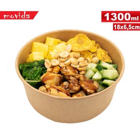 MOVIDA INSALATIERA BIO 1300ML 18X6,5CM. 25X12 CF
